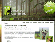 Tablet Screenshot of jagdverein-oberaargau.ch
